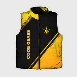 Женский жилет Code Geass - gold gradient: надпись, символ