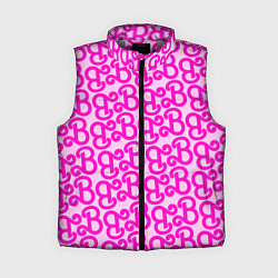 Женский жилет Логотип Барби - буква B, цвет: 3D-светло-серый