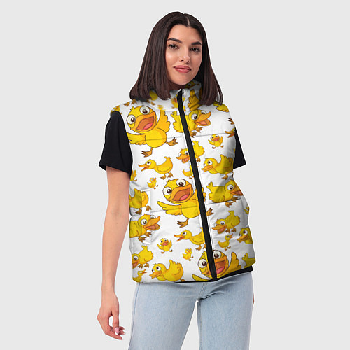 Женский жилет Yellow ducklings / 3D-Светло-серый – фото 3