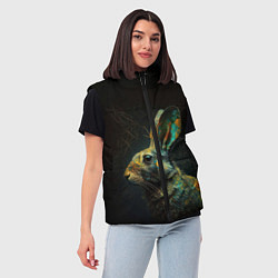 Женский жилет Магический кролик, цвет: 3D-светло-серый — фото 2