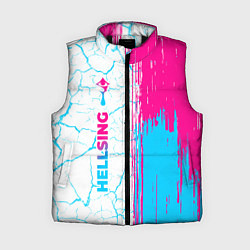 Женский жилет Hellsing neon gradient style: по-вертикали, цвет: 3D-черный