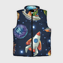 Женский жилет Космические корабли и планеты