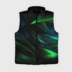 Женский жилет Dark green background, цвет: 3D-красный