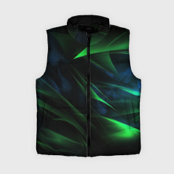 Женский жилет Dark green background, цвет: 3D-черный