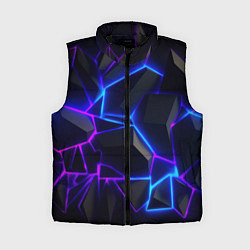 Женский жилет Неоновые фиолетовые и синие плиты