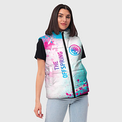 Женский жилет The Offspring neon gradient style: надпись, символ, цвет: 3D-черный — фото 2