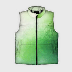Женский жилет Зелёные пиксели