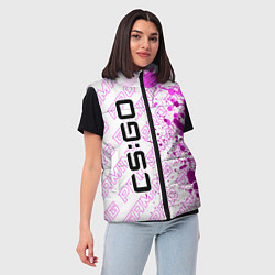 Женский жилет Counter Strike pro gaming: по-вертикали, цвет: 3D-черный — фото 2
