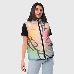 Женский жилет Трайбл граффити, цвет: 3D-черный — фото 2