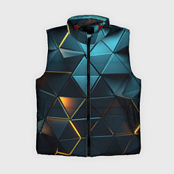 Женский жилет Объемные частицы с подсветкой, цвет: 3D-красный