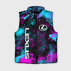 Женский жилет Lexus - неоновые брызги
