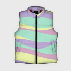 Женский жилет Абстракция из цветных разводов, цвет: 3D-красный