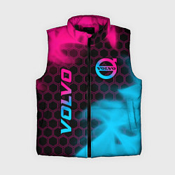 Женский жилет Volvo - neon gradient: надпись, символ