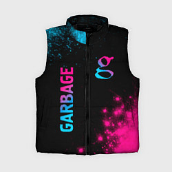 Женский жилет Garbage - neon gradient: надпись, символ, цвет: 3D-черный