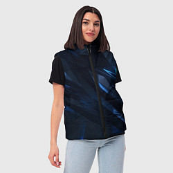 Женский жилет Синяя безгранность, цвет: 3D-черный — фото 2