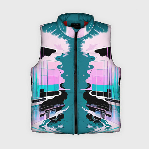 Женский жилет Vanguard abstraction - vogue / 3D-Красный – фото 1