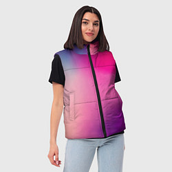 Женский жилет Футболка розовая палитра, цвет: 3D-красный — фото 2