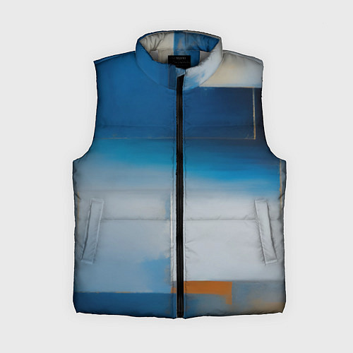 Женский жилет Синяя палитра / 3D-Светло-серый – фото 1