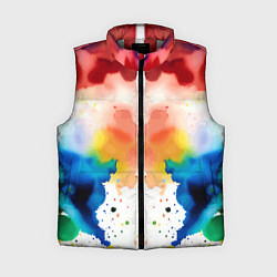 Женский жилет Цветная монотипия - поп-арт