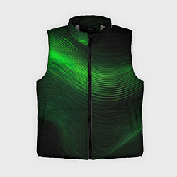 Женский жилет Зеленое свечение абстракция