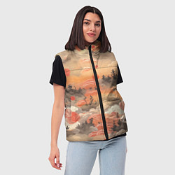 Женский жилет Japen pattern, цвет: 3D-черный — фото 2