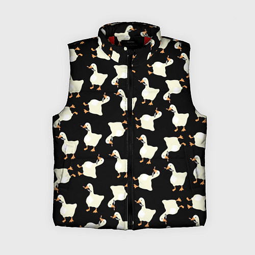 Женский жилет Паттерн с гусями / 3D-Красный – фото 1