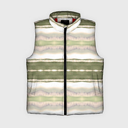 Женский жилет Тай дай полосы в оливковых тонах, цвет: 3D-красный