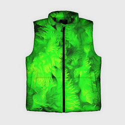 Женский жилет Green abstract texture