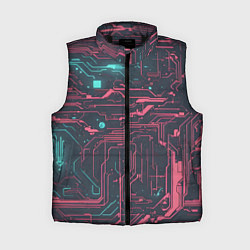 Женский жилет Кибер схемы Розовый и голубой