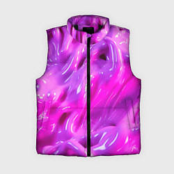 Женский жилет Розовая слизь, цвет: 3D-черный
