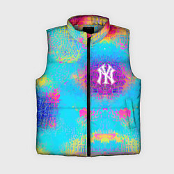 Женский жилет New York Yankees - baseball team - logo, цвет: 3D-светло-серый
