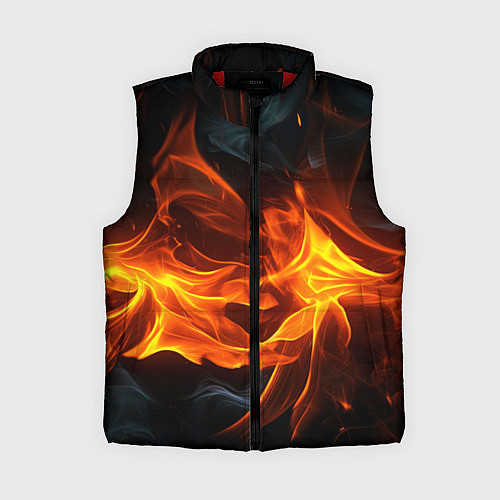 Женский жилет Пламя костра / 3D-Красный – фото 1