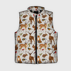 Женский жилет Лесные животные