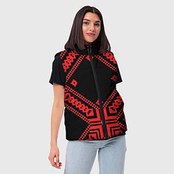 Женский жилет Национальный черный, цвет: 3D-светло-серый — фото 2