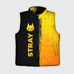 Женский жилет Stray - gold gradient: по-вертикали, цвет: 3D-черный