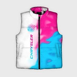 Женский жилет Chrysler neon gradient style: по-вертикали, цвет: 3D-черный