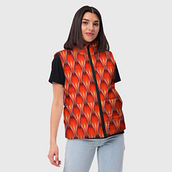 Женский жилет Шкура красного дракона, цвет: 3D-черный — фото 2