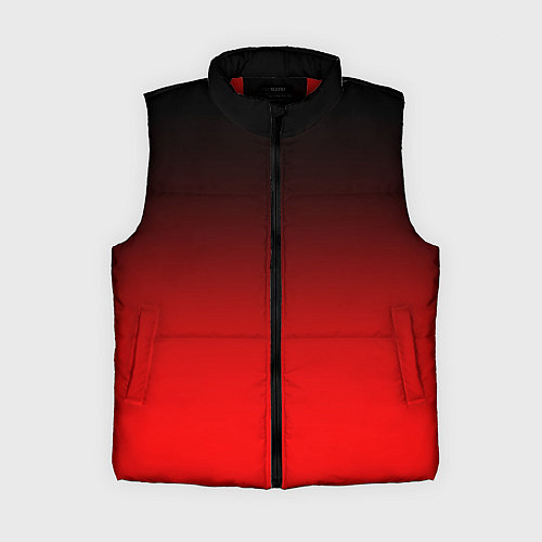 Женский жилет Градиент: от черного до ярко-красного / 3D-Красный – фото 1