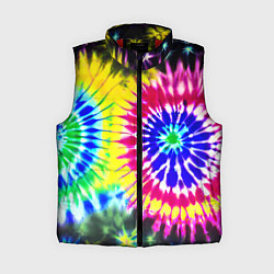 Женский жилет Colorful floral composition - tie-dye, цвет: 3D-красный