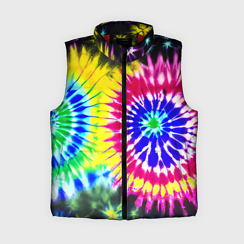 Женский жилет Colorful floral composition - tie-dye / 3D-Красный – фото 1