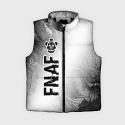 Женский жилет FNAF glitch на светлом фоне по-вертикали, цвет: 3D-черный