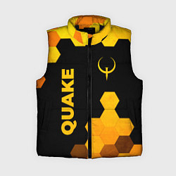 Женский жилет Quake - gold gradient вертикально, цвет: 3D-черный