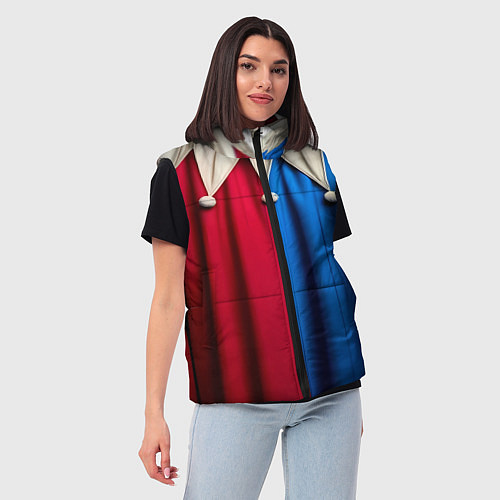 Женский жилет Костюм шута наряд / 3D-Светло-серый – фото 3