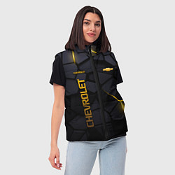 Женский жилет Chevrolet - плиты с эффектом свечения, цвет: 3D-черный — фото 2