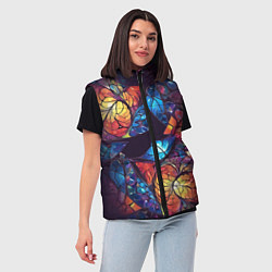 Женский жилет Декоративный абстрактный узор, цвет: 3D-черный — фото 2