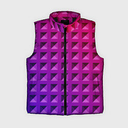 Женский жилет Пластиковые объемные квадраты