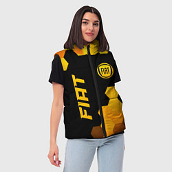 Женский жилет Fiat - gold gradient вертикально, цвет: 3D-черный — фото 2