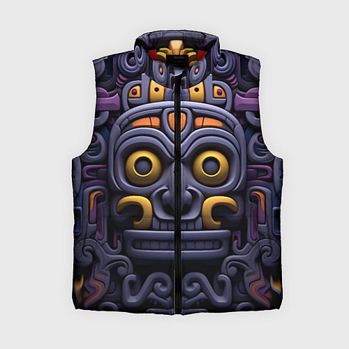 Женский жилет Орнамент в стиле ацтеков / 3D-Красный – фото 1