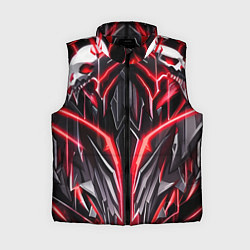 Женский жилет Киберпанк черепа, цвет: 3D-красный