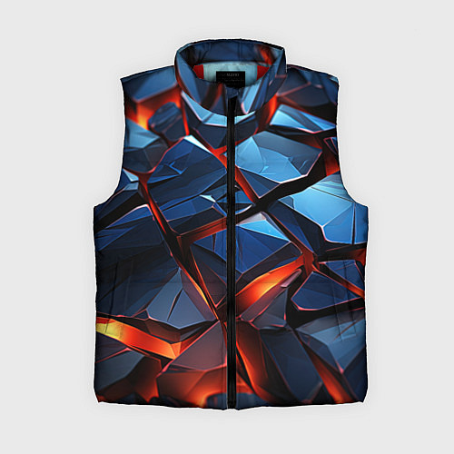 Женский жилет Неоновые камни / 3D-Красный – фото 1